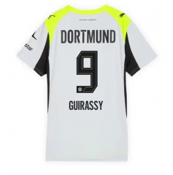 Borussia Dortmund Serhou Guirassy #9 Auswärtstrikot Frauen 2025-26 Kurzarm