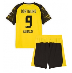 Borussia Dortmund Serhou Guirassy #9 Heimtrikot Kinder 2025-26 Kurzarm (+ kurze hosen)