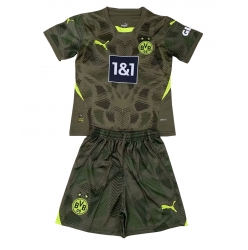 Borussia Dortmund Torwart Auswärtstrikot Kinder 2024-25 Kurzarm (+ kurze hosen)