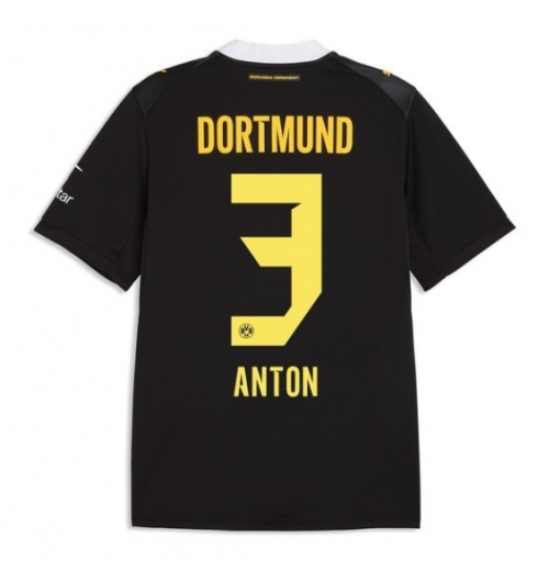 Borussia Dortmund Waldemar Anton #3 Auswärtstrikot 2026-27 Kurzarm Borussia Dortmund Waldemar Anton #3 Auswärtstrikot 2026-27 Kurzarm