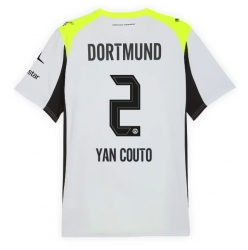 Borussia Dortmund Yan Couto #2 Auswärtstrikot 2025-26 Kurzarm