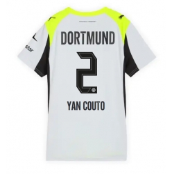 Borussia Dortmund Yan Couto #2 Auswärtstrikot Frauen 2025-26 Kurzarm