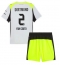 Borussia Dortmund Yan Couto #2 Auswärtstrikot Kinder 2025-26 Kurzarm (+ kurze hosen)