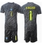 Brasilien Alisson Becker #1 Torwart Auswärtstrikot Kinder Copa America 2024 Kurzarm (+ kurze hosen)