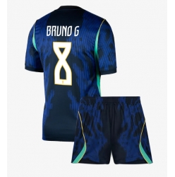 Brasilien Bruno Guimaraes #8 Auswärtstrikot Kinder WM 2026 Kurzarm (+ kurze hosen)
