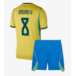 Brasilien Bruno Guimaraes #8 Heimtrikot Kinder WM 2026 Kurzarm (+ kurze hosen)