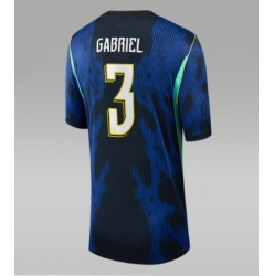 Brasilien Gabriel Magalhaes #3 Auswärtstrikot Frauen WM 2026 Kurzarm