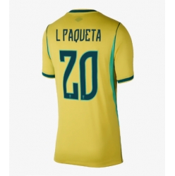 Brasilien Lucas Paqueta #20 Heimtrikot Frauen WM 2026 Kurzarm