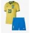 Brasilien Lucas Paqueta #20 Heimtrikot Kinder WM 2026 Kurzarm (+ kurze hosen)