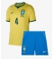 Brasilien Marquinhos #4 Heimtrikot Kinder WM 2026 Kurzarm (+ kurze hosen)