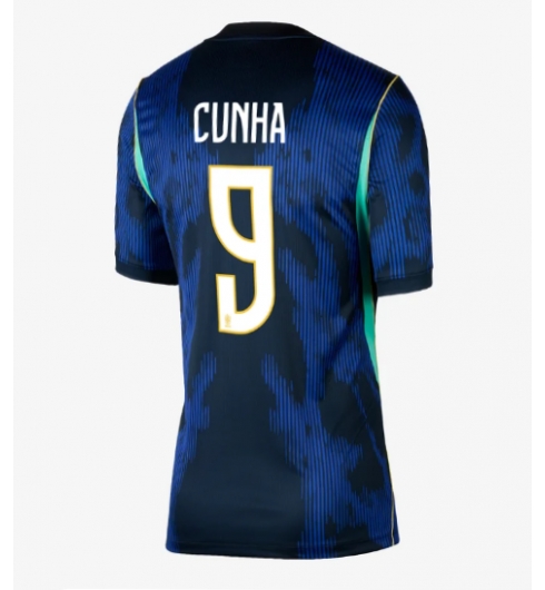 Brasilien Matheus Cunha #9 Auswärtstrikot Frauen WM 2026 Kurzarm Brasilien Matheus Cunha #9 Auswärtstrikot Frauen WM 2026 Kurzarm