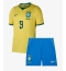 Brasilien Matheus Cunha #9 Heimtrikot Kinder WM 2026 Kurzarm (+ kurze hosen)