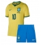 Brasilien Neymar Jr #10 Heimtrikot Kinder WM 2026 Kurzarm (+ kurze hosen)