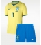 Brasilien Raphinha Belloli #11 Heimtrikot Kinder WM 2026 Kurzarm (+ kurze hosen)