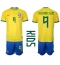 Brasilien Richarlison #9 Heimtrikot Kinder WM 2022 Kurzarm (+ kurze hosen)