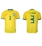 Brasilien Thiago Silva #3 Heimtrikot WM 2022 Kurzarm