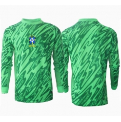 Brasilien Torwart Heimtrikot Copa America 2024 Langarm