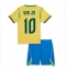 Brasilien Vinicius Junior #10 Heimtrikot Kinder WM 2026 Kurzarm (+ kurze hosen)