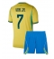 Brasilien Vinicius Junior #7 Heimtrikot Kinder WM 2026 Kurzarm (+ kurze hosen)