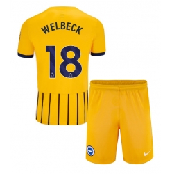 Brighton Danny Welbeck #18 Auswärtstrikot Kinder 2024-25 Kurzarm (+ kurze hosen)