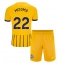 Brighton Kaoru Mitoma #22 Auswärtstrikot Kinder 2024-25 Kurzarm (+ kurze hosen)