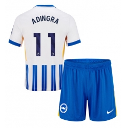 Brighton Simon Adingra #11 Heimtrikot Kinder 2024-25 Kurzarm (+ kurze hosen)