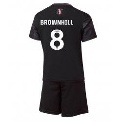 Burnley Josh Brownhill #8 Auswärtstrikot Kinder 2024-25 Kurzarm (+ kurze hosen)