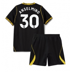 Chelsea Aaron Anselmino #30 Auswärtstrikot Kinder 2026-27 Kurzarm (+ kurze hosen)