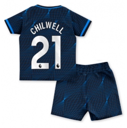 Chelsea Ben Chilwell #21 Auswärtstrikot Kinder 2023-24 Kurzarm (+ kurze hosen)