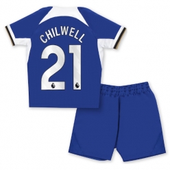 Chelsea Ben Chilwell #21 Heimtrikot Kinder 2023-24 Kurzarm (+ kurze hosen)