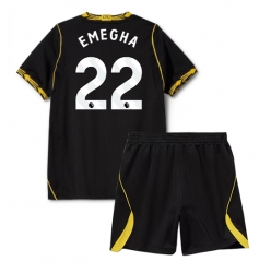 Chelsea Emmanuel Emegha #22 Auswärtstrikot Kinder 2026-27 Kurzarm (+ kurze hosen)