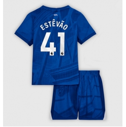 Chelsea Estevao Willian #41 Heimtrikot Kinder 2025-26 Kurzarm (+ kurze hosen)