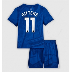 Chelsea Jamie Gittens #11 Heimtrikot Kinder 2025-26 Kurzarm (+ kurze hosen)