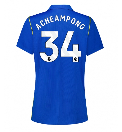 Chelsea Josh Acheampong #34 Heimtrikot Frauen 2026-27 Kurzarm Chelsea Josh Acheampong #34 Heimtrikot Frauen 2026-27 Kurzarm