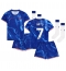 Chelsea Pedro Neto #7 Heimtrikot Kinder 2024-25 Kurzarm (+ kurze hosen)