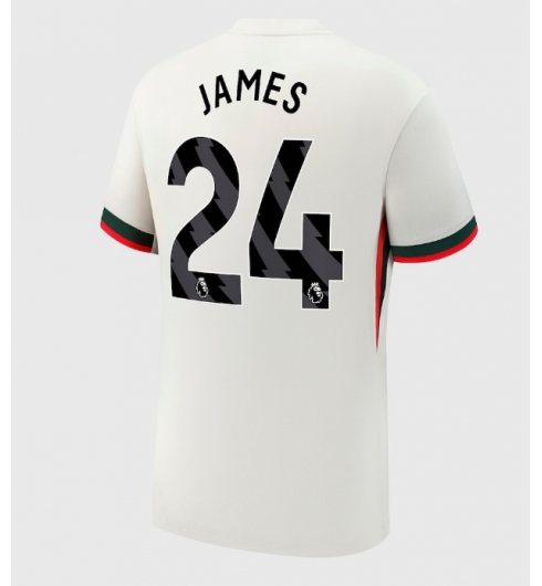 Chelsea Reece James #24 Auswärtstrikot 2025-26 Kurzarm Chelsea Reece James #24 Auswärtstrikot 2025-26 Kurzarm