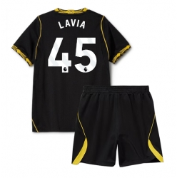 Chelsea Romeo Lavia #45 Auswärtstrikot Kinder 2026-27 Kurzarm (+ kurze hosen)