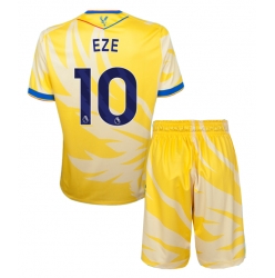 Crystal Palace Eberechi Eze #10 Auswärtstrikot Kinder 2024-25 Kurzarm (+ kurze hosen)