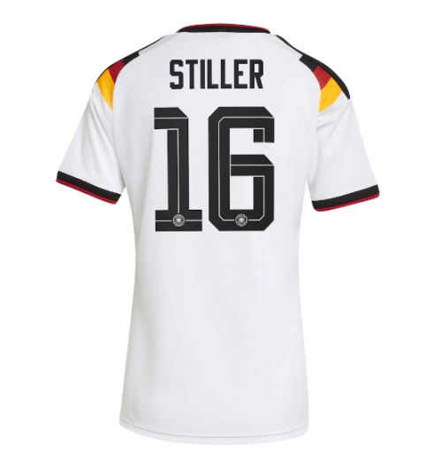 Deutschland Angelo Stiller #16 Heimtrikot Frauen WM 2026 Kurzarm Deutschland Angelo Stiller #16 Heimtrikot Frauen WM 2026 Kurzarm