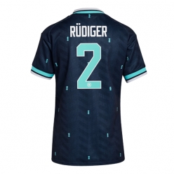 Deutschland Antonio Rudiger #2 Auswärtstrikot Frauen WM 2026 Kurzarm