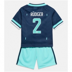 Deutschland Antonio Rudiger #2 Auswärtstrikot Kinder WM 2026 Kurzarm (+ kurze hosen)