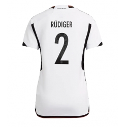 Deutschland Antonio Rudiger #2 Heimtrikot Frauen WM 2022 Kurzarm