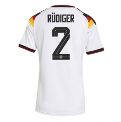 Deutschland Antonio Rudiger #2 Heimtrikot Frauen WM 2026 Kurzarm