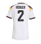 Deutschland Antonio Rudiger #2 Heimtrikot Frauen WM 2026 Kurzarm Deutschland Antonio Rudiger #2 Heimtrikot Frauen WM 2026 Kurzarm