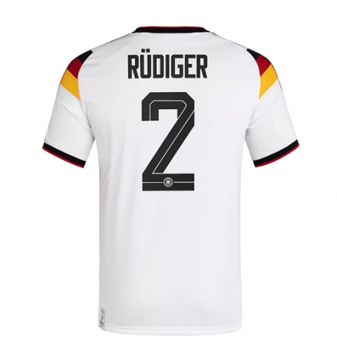 Deutschland Antonio Rudiger #2 Heimtrikot WM 2026 Kurzarm Deutschland Antonio Rudiger #2 Heimtrikot WM 2026 Kurzarm