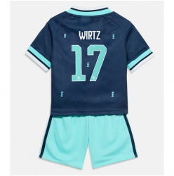 Deutschland Florian Wirtz #17 Auswärtstrikot Kinder WM 2026 Kurzarm (+ kurze hosen)