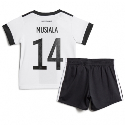 Deutschland Jamal Musiala #14 Heimtrikot Kinder WM 2022 Kurzarm (+ kurze hosen)