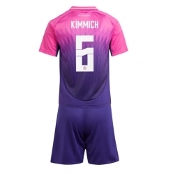 Deutschland Joshua Kimmich #6 Auswärtstrikot Kinder EM 2024 Kurzarm (+ kurze hosen)