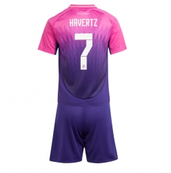 Deutschland Kai Havertz #7 Auswärtstrikot Kinder EM 2024 Kurzarm (+ kurze hosen)