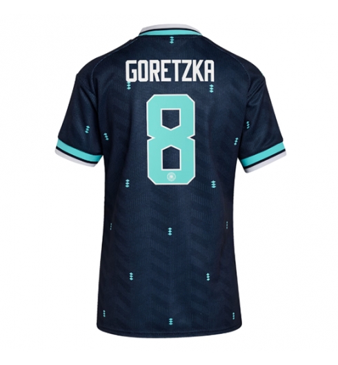 Deutschland Leon Goretzka #8 Auswärtstrikot Frauen WM 2026 Kurzarm Deutschland Leon Goretzka #8 Auswärtstrikot Frauen WM 2026 Kurzarm